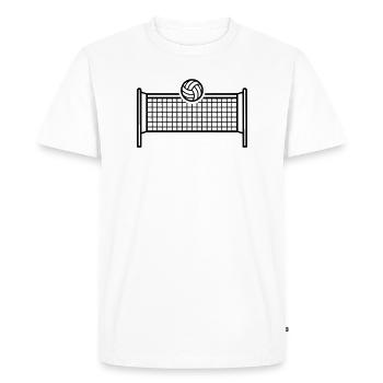 Volleyball Net Volleyball Beach Volleyball Tournament - Men's Premium Organic T-Shirt - white - Front - Nico (187cm)