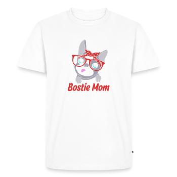 Boston Terrier - T-shirt Premium bio Homme - blanc - Devant - Nico (187cm)