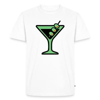 Cocktail Glass Summer Drink Girls' Vacation Bachelor Party - Men's Premium Organic T-Shirt - white - Front - Nico (187cm)