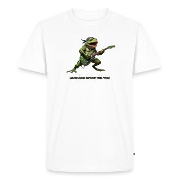 Joe Frog Guitar - T-shirt Premium bio Homme - blanc - Devant - Nico (187cm)
