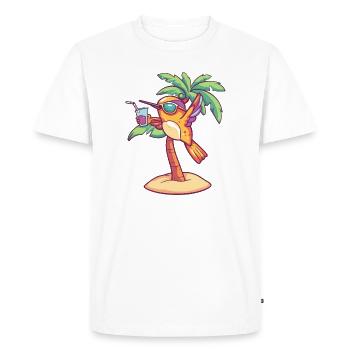 Hummingbird Bird Summer Holiday - Men's Premium Organic T-Shirt - white - Front - Nico (187cm)