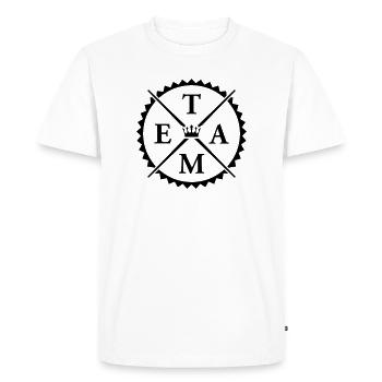 Team - Men's Premium Organic T-Shirt - white - Front - Nico (187cm)
