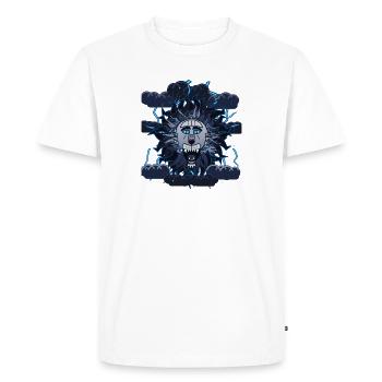 Conception du Loup Lune Éclair - T-shirt Premium bio Homme - blanc - Devant - Nico (187cm)