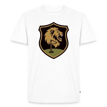 Blason vintage Club de golf Golfeurs Sports de golf - T-shirt Premium bio Homme - blanc - Devant - Nico (187cm)