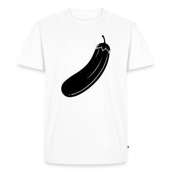 concombre - T-shirt Premium bio Homme - blanc - Devant - Nico (187cm)