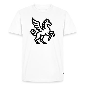 chimère - T-shirt Premium bio Homme - blanc - Devant - Nico (187cm)