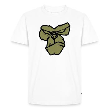 Front Gorille - T-shirt Premium bio Homme - blanc - Devant - Nico (187cm)