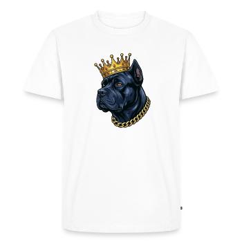 Cane Corso Crown Italian Mastiff Royal - T-shirt Premium bio Homme - blanc - Devant - Nico (187cm)