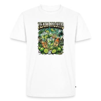 Bachelor Party Mojito Cocktail Bartender - Men's Premium Organic T-Shirt - white - Front - Nico (187cm)