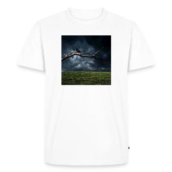 Midnight Branch with Crow - Men's Premium Organic T-Shirt - white - Front - Nico (187cm)