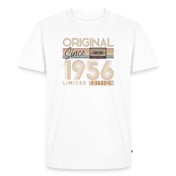 70e anniversaire, 70 ans - T-shirt Premium bio Homme - blanc - Devant - Nico (187cm)
