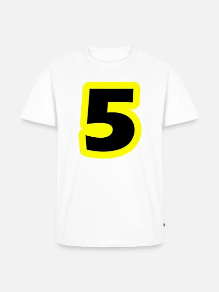 5 Symbole numérique - T-shirt Premium bio Homme - blanc