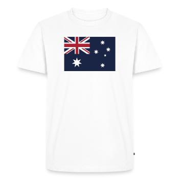 Show off your colors - Australia - Men's Premium Organic T-Shirt - white - Front - Nico (187cm)