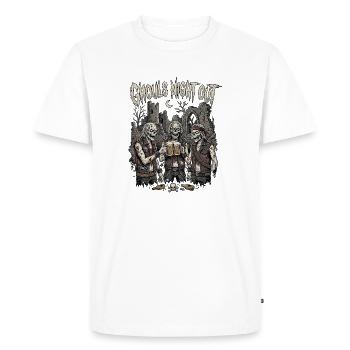 Halloween Rocker Zombie - Men's Premium Organic T-Shirt - white - Front - Nico (187cm)