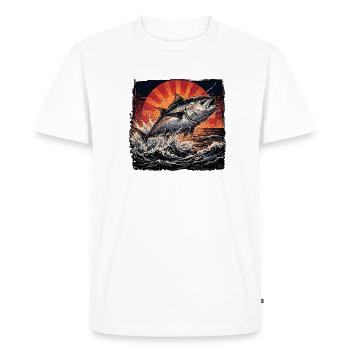 Bluefin Tuna - Men's Premium Organic T-Shirt - white - Front - Nico (187cm)