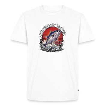Pêche au thon rouge - T-shirt Premium bio Homme - blanc - Devant - Nico (187cm)