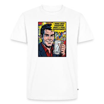 I'm Making Beer Disappear Craft Beer - Men's Premium Organic T-Shirt - white - Front - Nico (187cm)