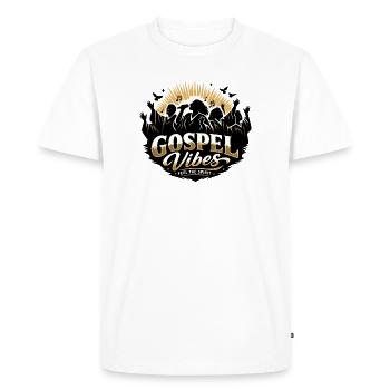 Gospel Vibes - Feel The Spirit - Gospel Choir - Men's Premium Organic T-Shirt - white - Front - Nico (187cm)