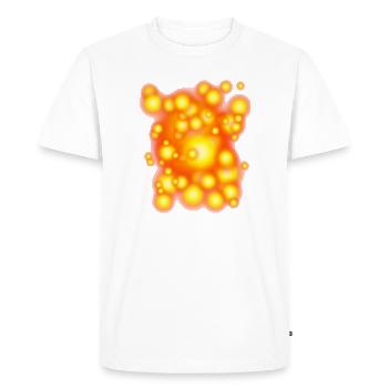 Glowing Orbens - Men's Premium Organic T-Shirt - white - Front - Nico (187cm)