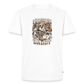 Founding Father Thomas Jefferson, July 4 - Men's Premium Organic T-Shirt - white - Front - Nico (187cm)