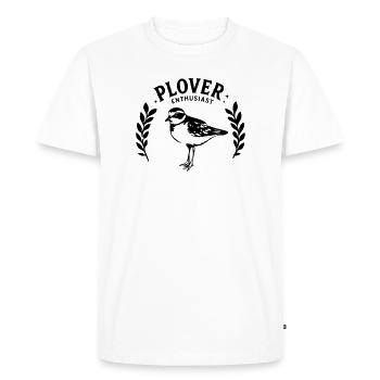 Passionné de pluviers Oiseau de rivage noir - T-shirt Premium bio Homme - blanc - Devant - Nico (187cm)