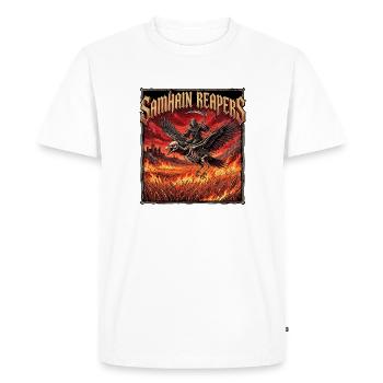 Heavy Metal Halloween - Men's Premium Organic T-Shirt - white - Front - Nico (187cm)