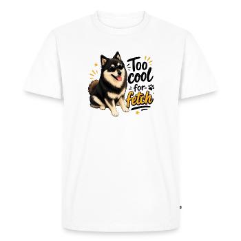 Le Lapphund finlandais trop cool - T-shirt Premium bio Homme - blanc - Devant - Nico (187cm)