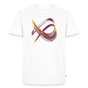 Golden Chaos Ride – Chaos Theory - Men's Premium Organic T-Shirt - white - Front - Nico (187cm)