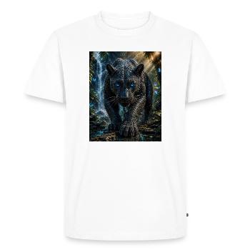 Panthère mosaïque des chutes - T-shirt Premium bio Homme - blanc - Devant - Nico (187cm)