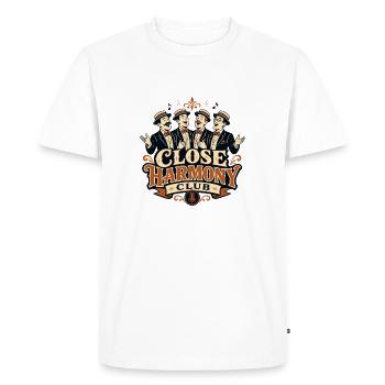 Quatuor Barbershop A Capella Close Harmony Club - T-shirt Premium bio Homme - blanc - Devant - Nico (187cm)