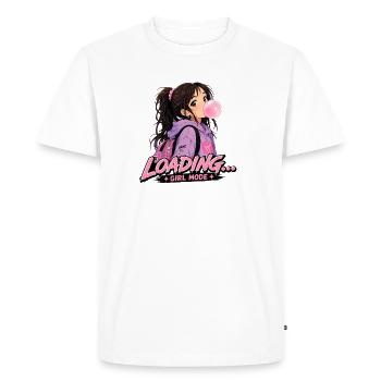 Bubblegirl - Men's Premium Organic T-Shirt - white - Front - Nico (187cm)