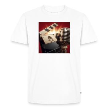 DCC Microphone and Clapboard - Men's Premium Organic T-Shirt - white - Front - Nico (187cm)
