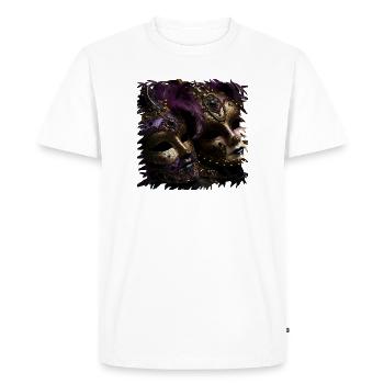 Splendeur du masque vénitien - T-shirt Premium bio Homme - blanc - Devant - Nico (187cm)