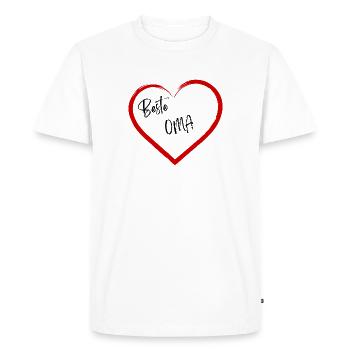Meilleure mamie - T-shirt Premium bio Homme - blanc - Devant - Nico (187cm)