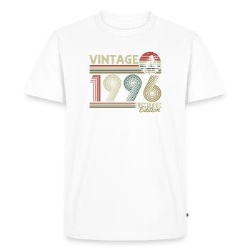 Millésime 1996 Vintage Cadeau d’anniversaire Rétro - T-shirt Premium bio Homme - blanc - Devant - Nico (187cm)