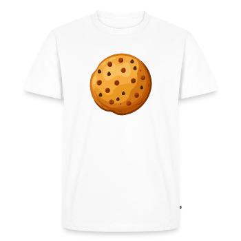 Cookies - T-shirt Premium bio Homme - blanc - Devant - Nico (187cm)