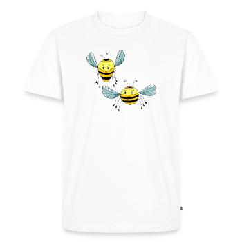 Insectes - T-shirt Premium bio Homme - blanc - Devant - Nico (187cm)