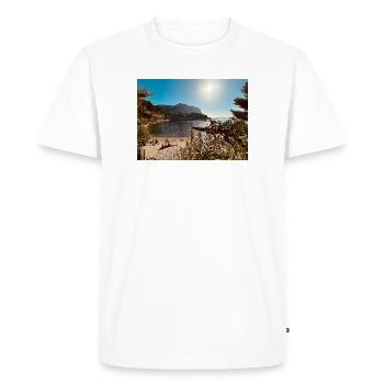 Baie de Sunny Beach - T-shirt Premium bio Homme - blanc - Devant - Nico (187cm)