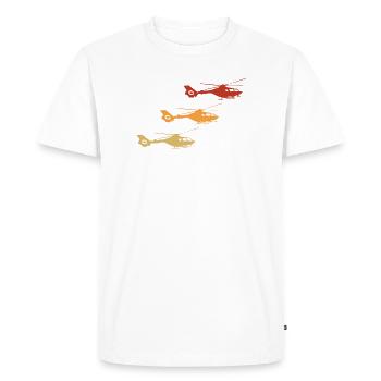 Helicopter Helicopter Vintage - Men's Premium Organic T-Shirt - white - Front - Nico (187cm)