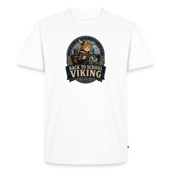 Retour à l’école Viking - T-shirt Premium bio Homme - blanc - Devant - Nico (187cm)