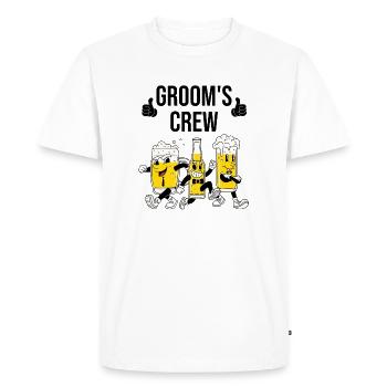 Bière de l’équipe de mariés - T-shirt Premium bio Homme - blanc - Devant - Nico (187cm)