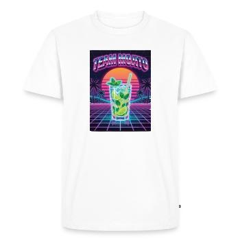 Barman de cocktails Mojito pour enterrement de vie de garçon - T-shirt Premium bio Homme - blanc - Devant - Nico (187cm)