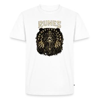 Runes ne mentent pas : Maître des runes mystiques - T-shirt Premium bio Homme - blanc - Devant - Nico (187cm)