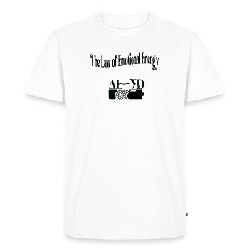 The Law of Emotional Energy - T-shirt Premium bio Homme - blanc - Devant - Nico (187cm)