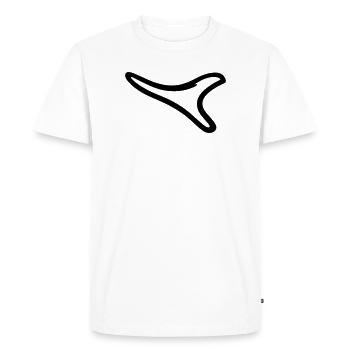 boomerang - T-shirt Premium bio Homme - blanc - Devant - Nico (187cm)