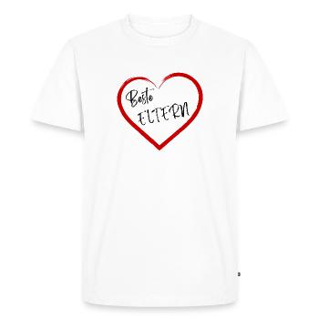 Meilleurs parents - T-shirt Premium bio Homme - blanc - Devant - Nico (187cm)
