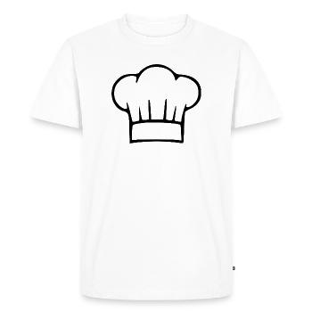 Chapeau de chef, chef, cadeau de cuisine, cuisine - T-shirt Premium bio Homme - blanc - Devant - Nico (187cm)