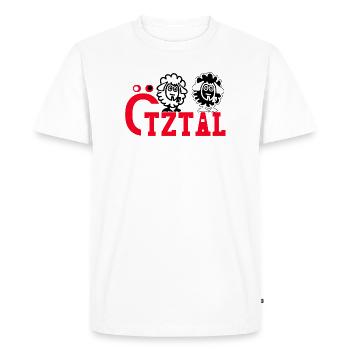 Ötztal Oetztal au Tyrol - T-shirt Premium bio Homme - blanc - Devant - Nico (187cm)