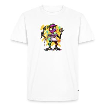 Figure fantastique colorée avec des touches de couleur - T-shirt Premium bio Homme - blanc - Devant - Nico (187cm)