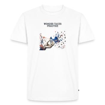 Wonders in Practice - Men's Premium Organic T-Shirt - white - Front - Nico (187cm)